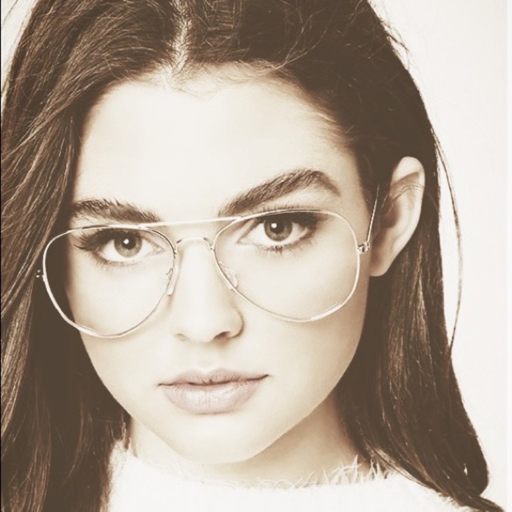 Gold Geometric Wire Glasses - Clear Lens Fashion Accessory NWOT - Picture 12 of 17